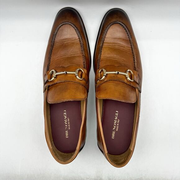 Bruno Magli Mens Alessandro Loafers US 11 M EU 44 Brown Leather GUC main image 14